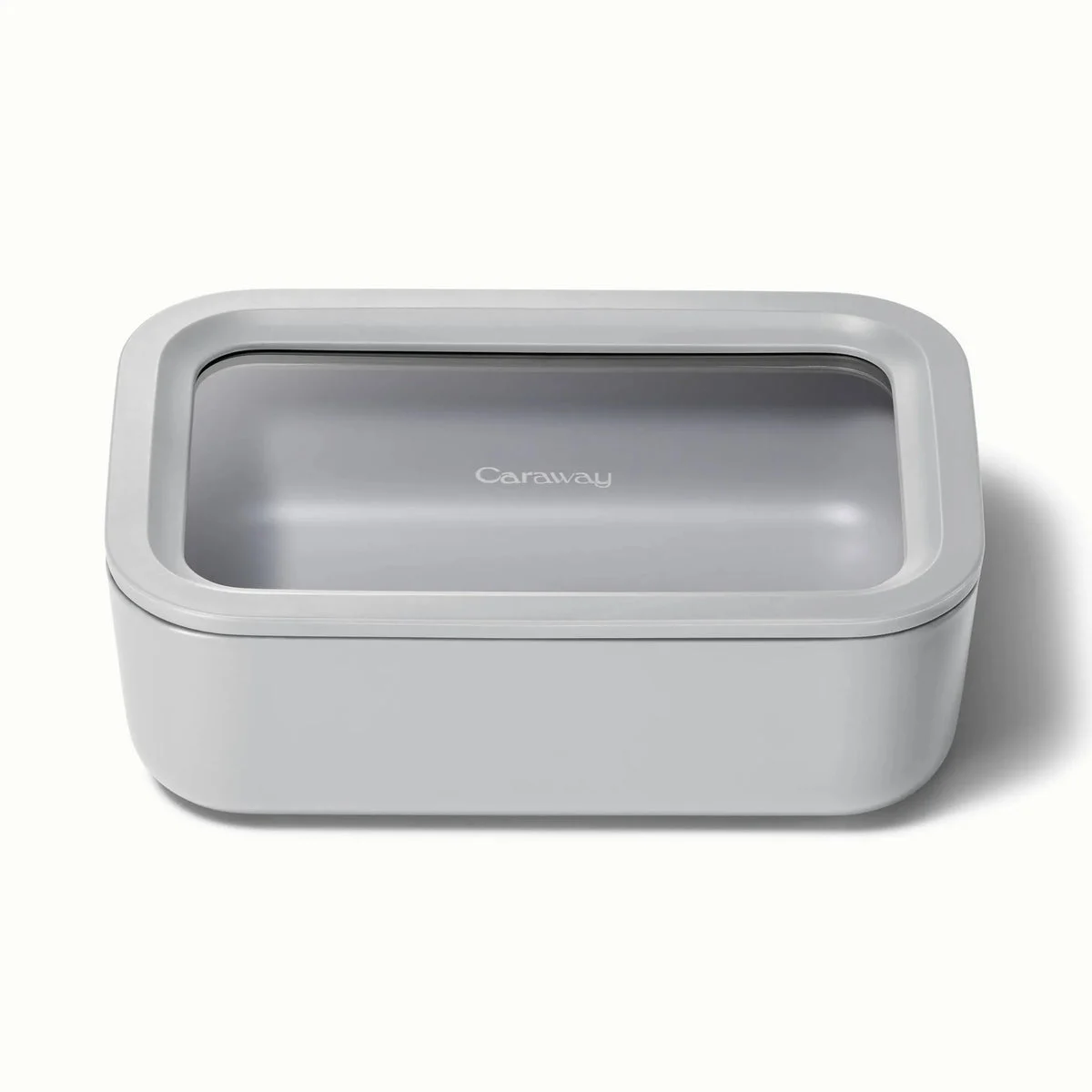 Caraway Medium Ceramic Coated Glass Food Storage Container - Gray