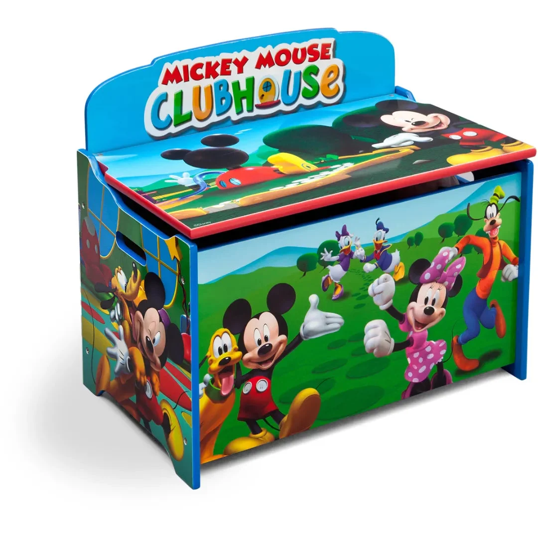 Delta Children Mickey Mouse Toy Box with Slow-Close Lid