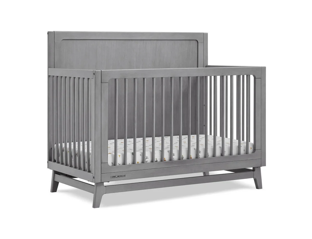 Delta Children Spencer 6-in-1 Convertible Crib - Greenguard Gold Certified - Steel Gray