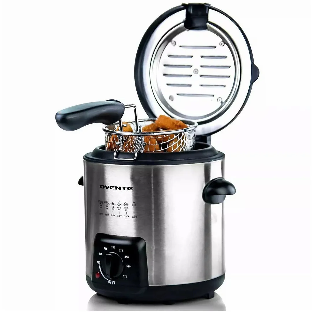Ovente Electric Deep Fryer - Silver
