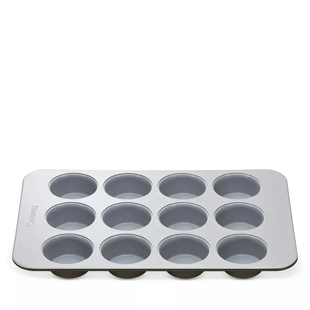 Caraway Non-Stick Ceramic Muffin Tin - Black