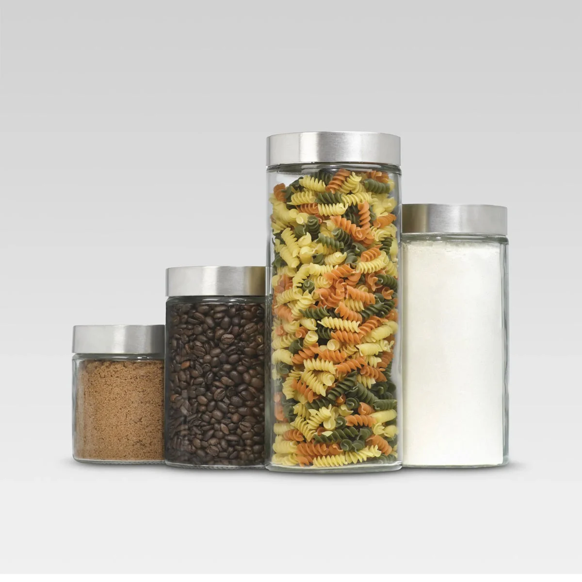 Threshold designed w/Studio McGee Glass Cylinder Canister Set - Set of 4
