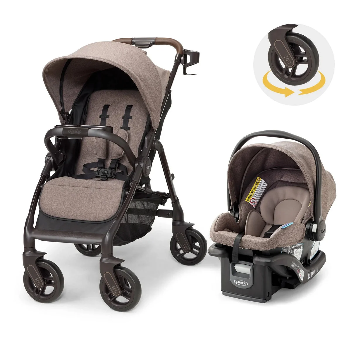 Graco Travel Stroller System - Gray