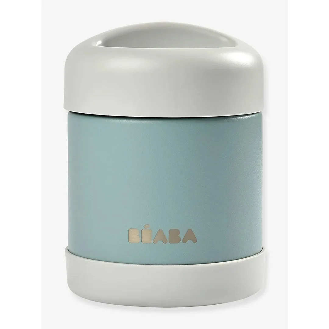 Beaba Stainless Steel Isothermal Portion 300ml - Light Mist/Eucalyptus Green