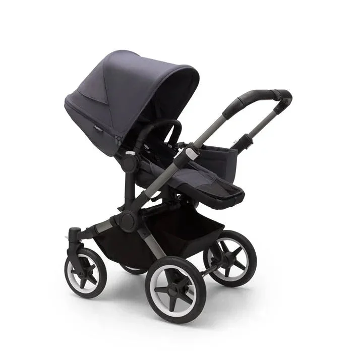 Bugaboo Donkey 5 Mono Stroller with Bassinet - Graphite/Stormy Blue
