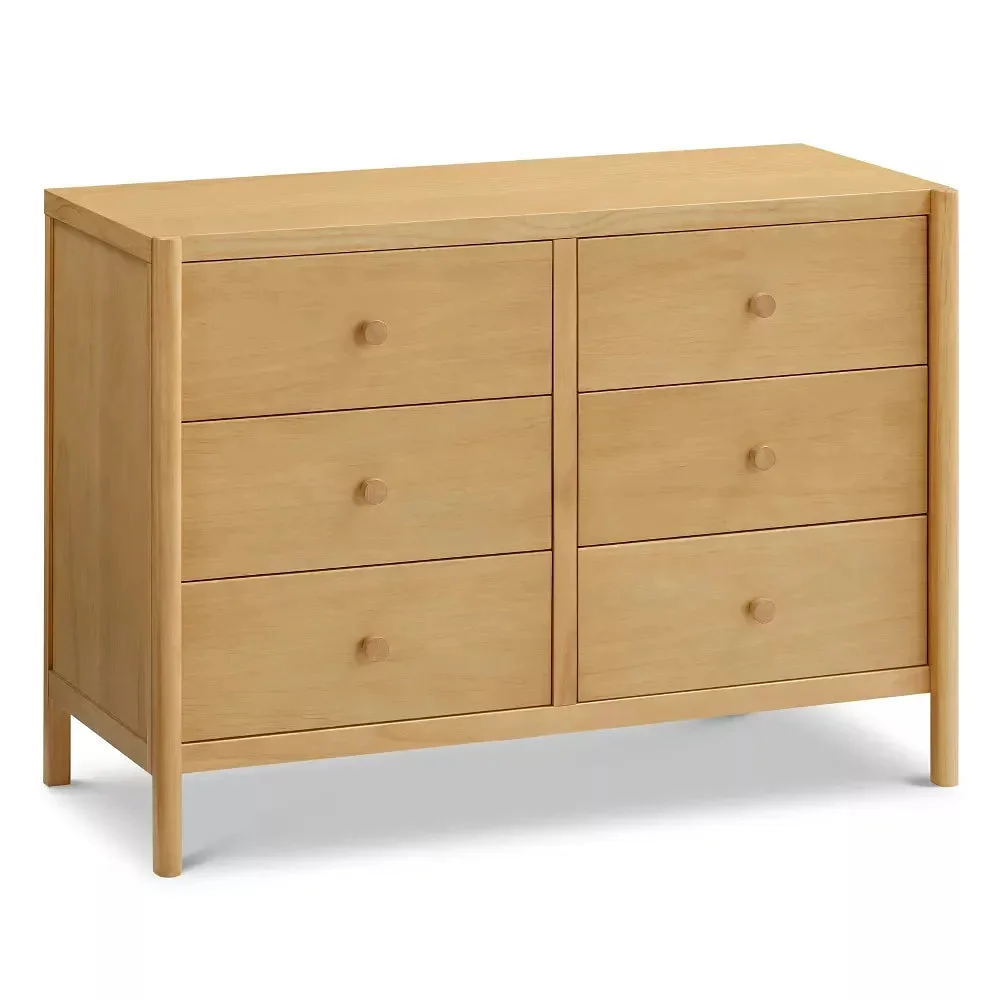 Davinci Birdie 6-Drawer Dresser - Honey