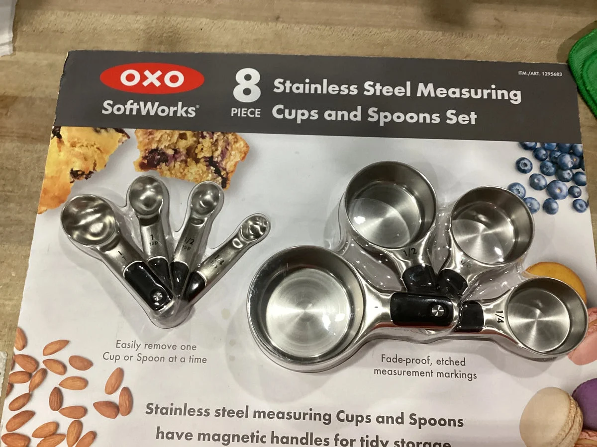 OXO Stainless Steel Measuring Cups and Spoons Set - Silver