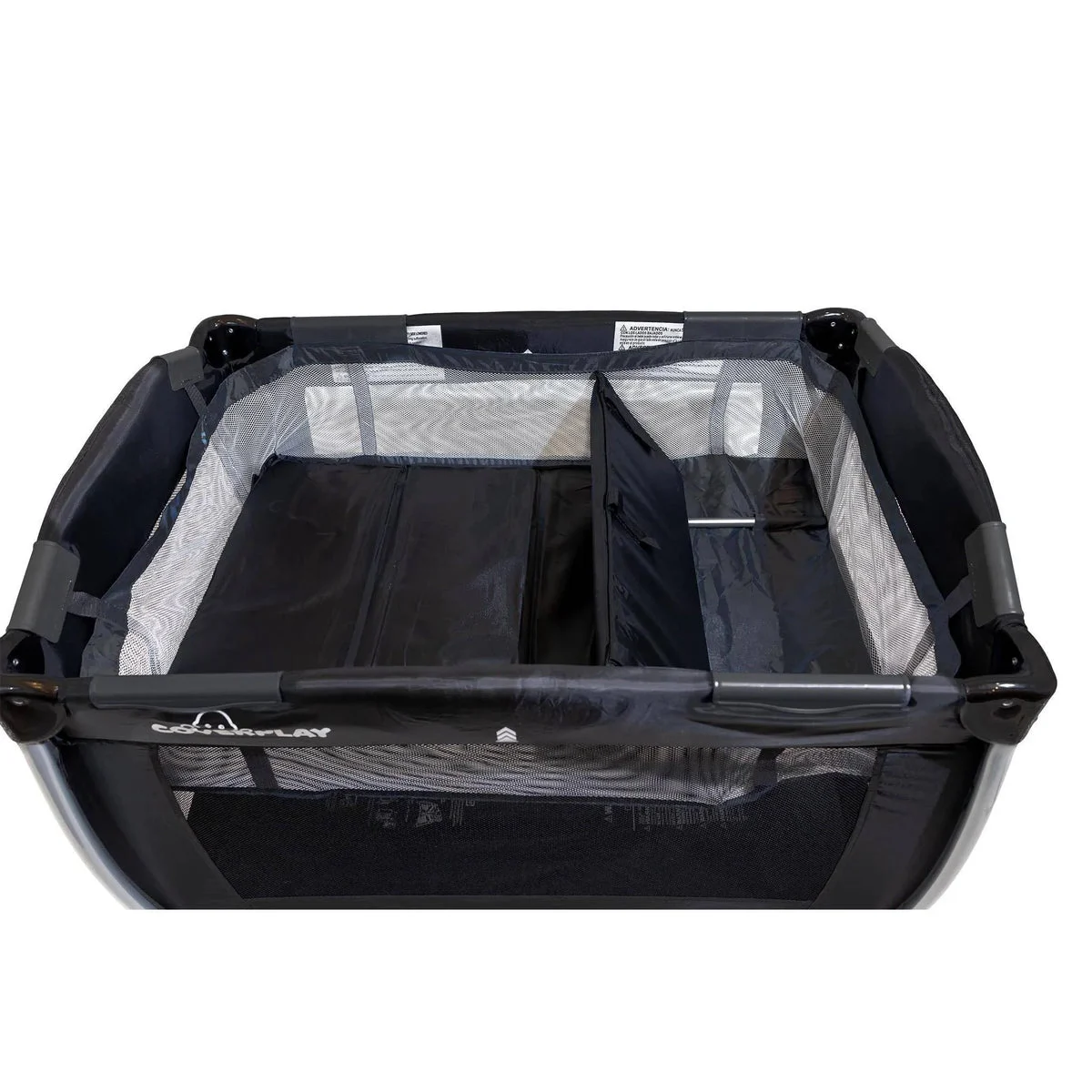 Coverplay Play Yard With Changing Table/Bassinet - Black