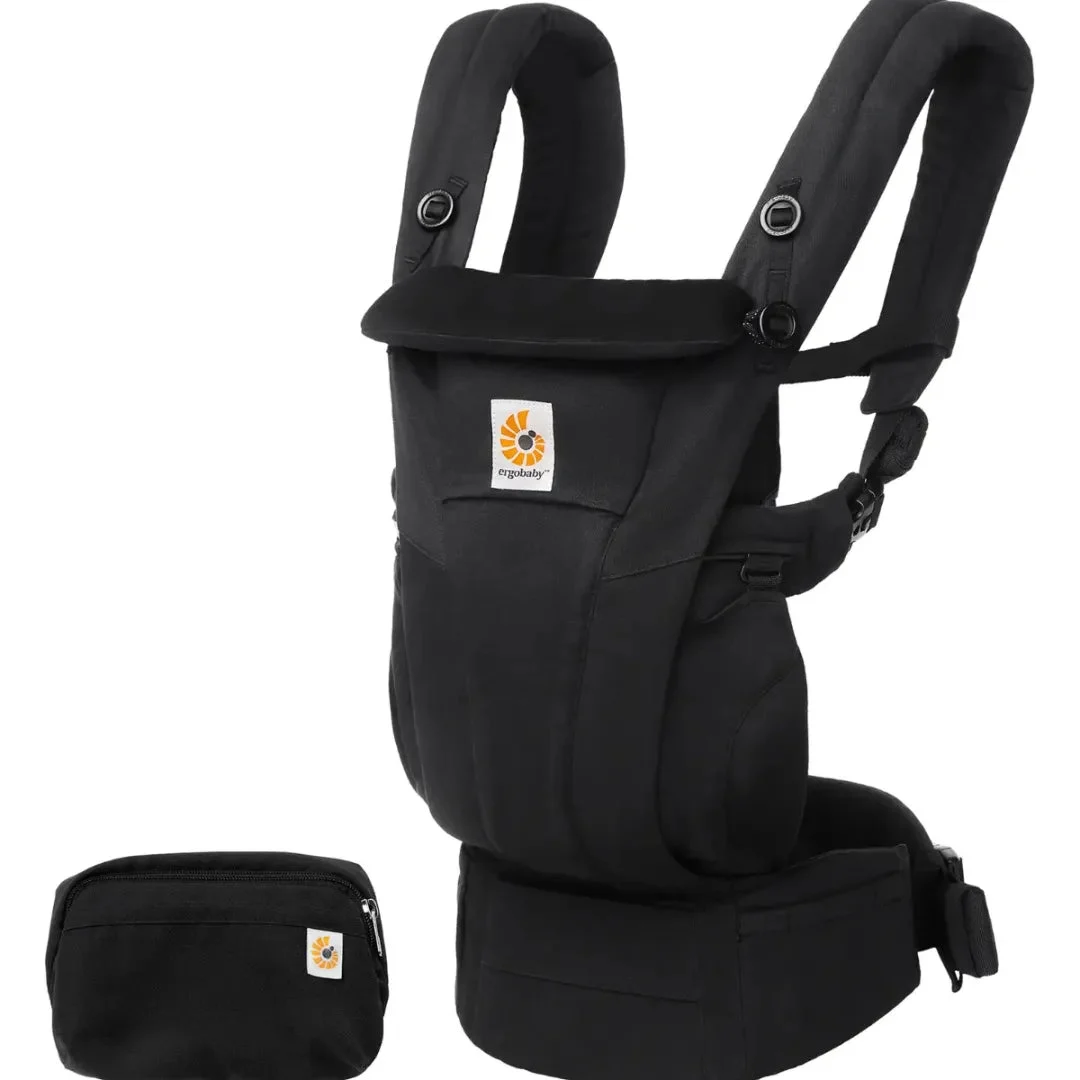 Ergobaby Omni Dream All Carry Positions Soft Touch Cotton Baby Carrier for Newborn to Toddler - Black