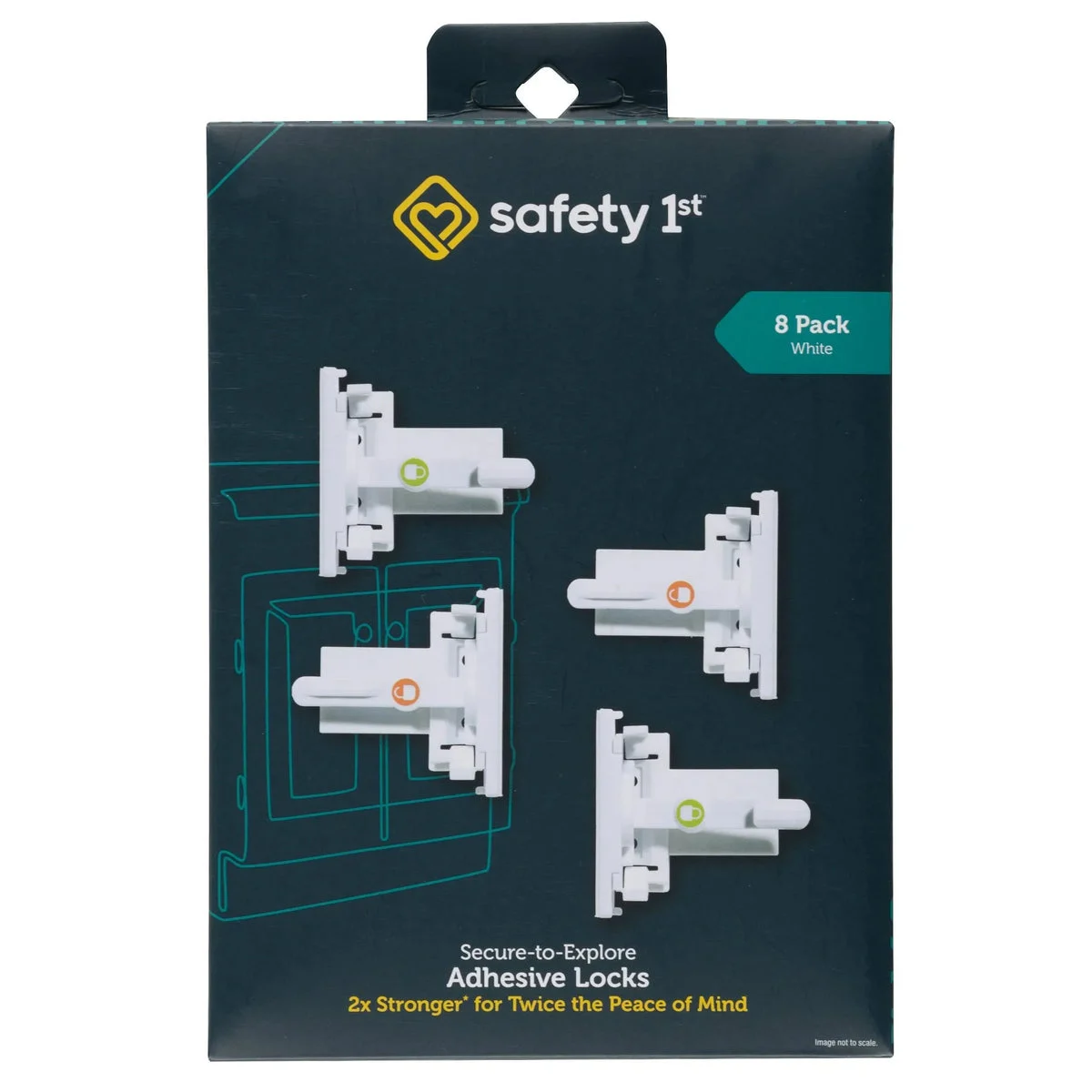 Safety 1st Adhesive Child Safety Locks - 8 Pack