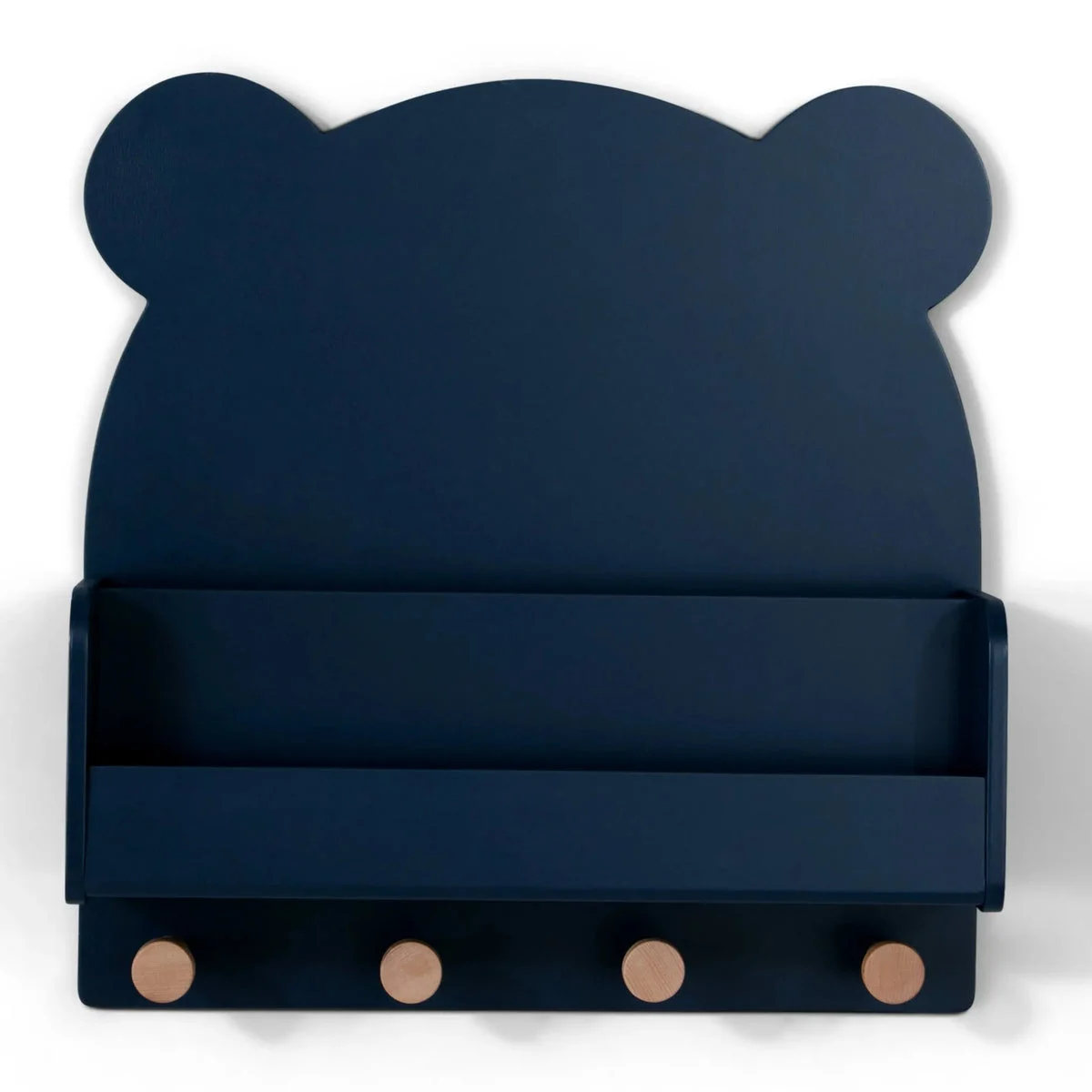 Delta Children babyGap Brannan Bear Wall Shelf with 4 Hooks, Gap Navy