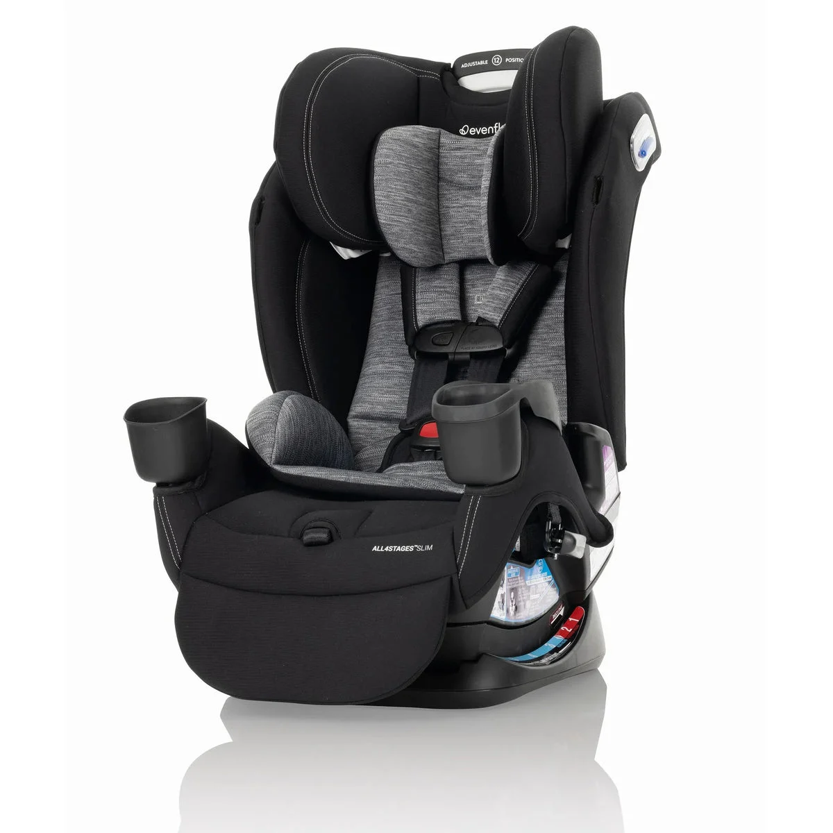 Evenflo All4Stages Slim Plus Canopy 4-in-1 Convertible Car Seat - Howell Black