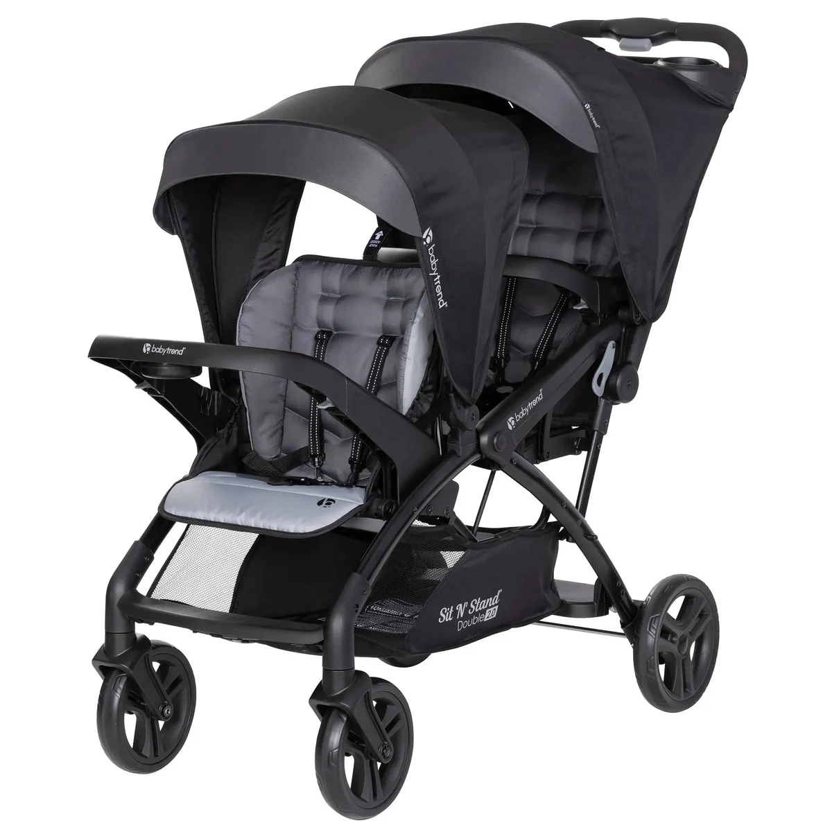 Baby Trend Sit N' Stand Double Stroller 2.0 DLX - Stormy