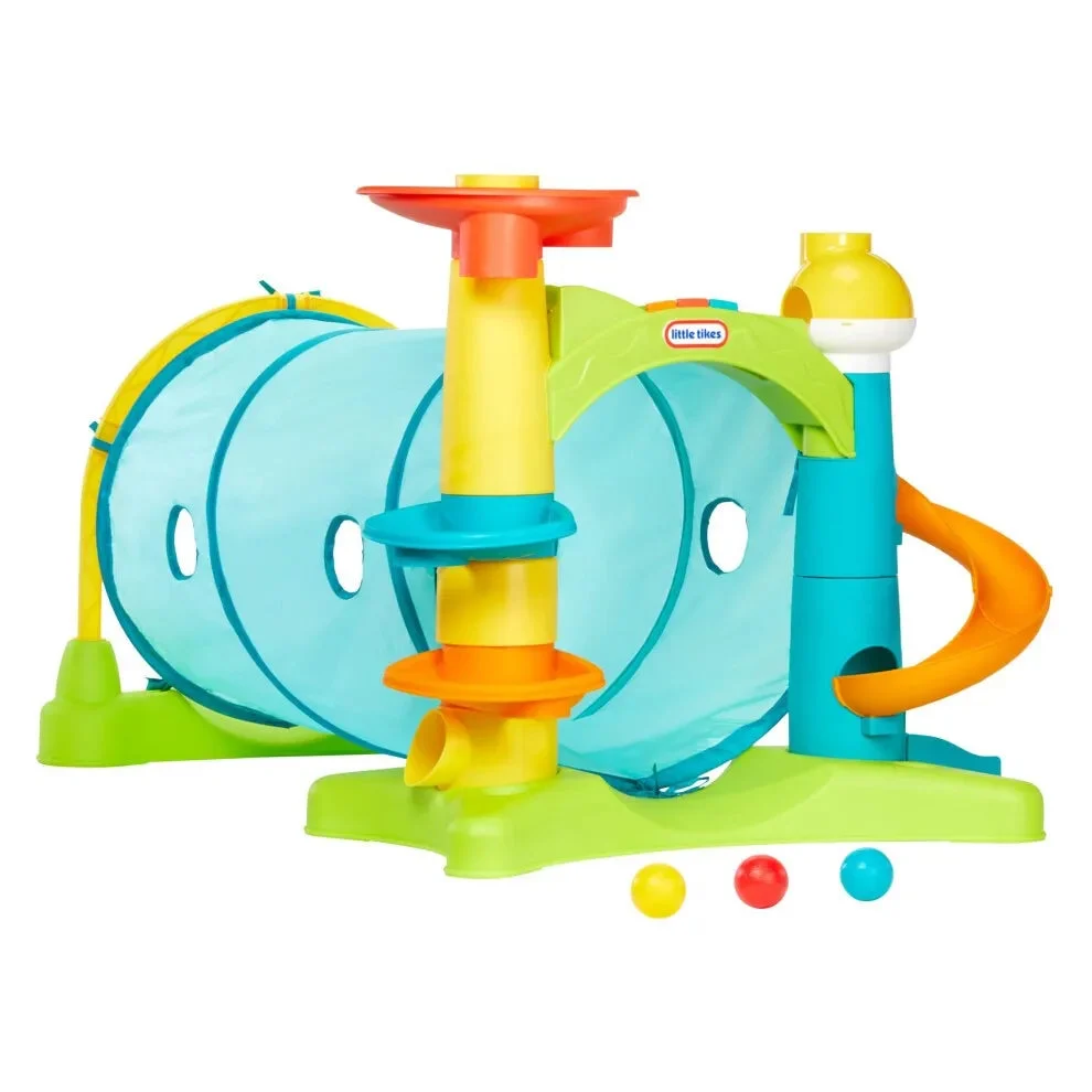 Little Tikes 2-in-1 Activity Tunnel - Indoor Outdoor Playset for Toddlers