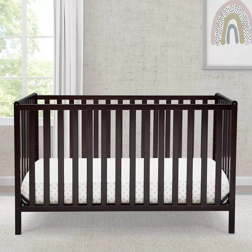 Delta Children Heartland 4-in-1 Convertible Crib - Dark Chocolate