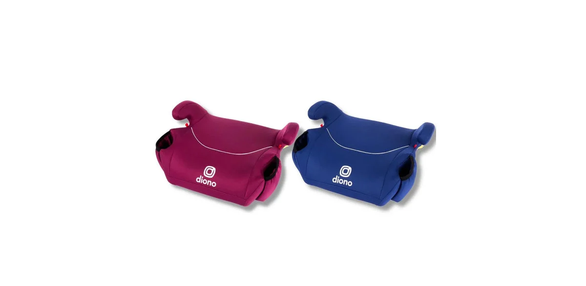 Diono Solana - Pack of 2 Backless Booster Car Seats, Pink/Blue