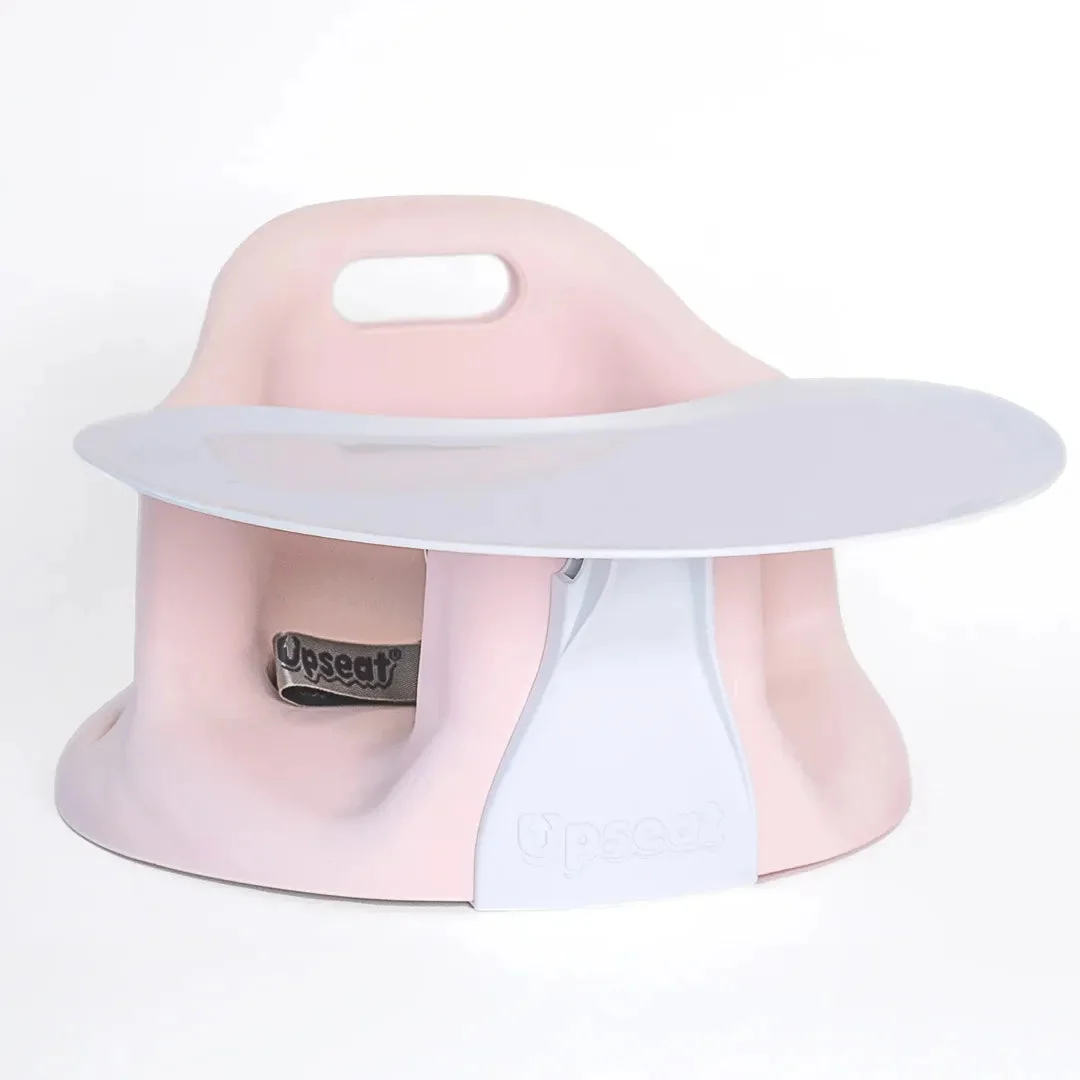 Upseat Baby Floor & Booster Seat with Tray - Pink