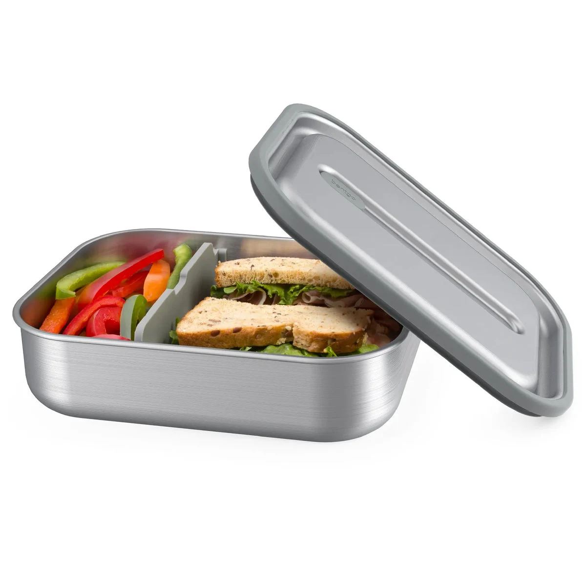 Bentgo Glass Leakproof Lunch Bento Box - Silver