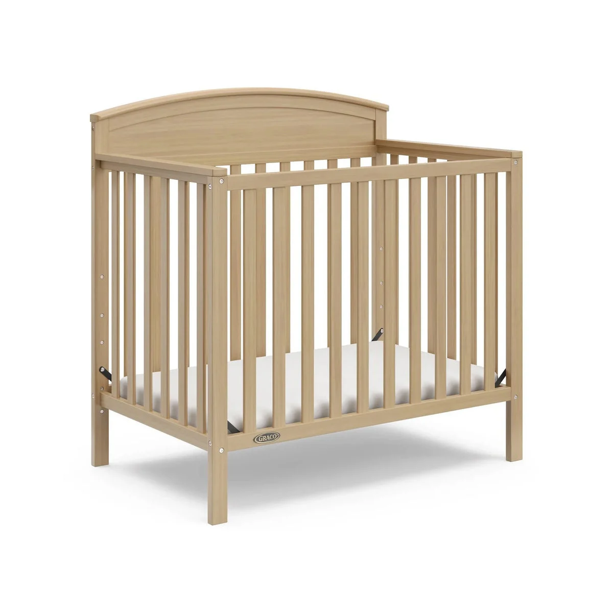 Graco Benton Mini Crib with Mattress - Driftwood