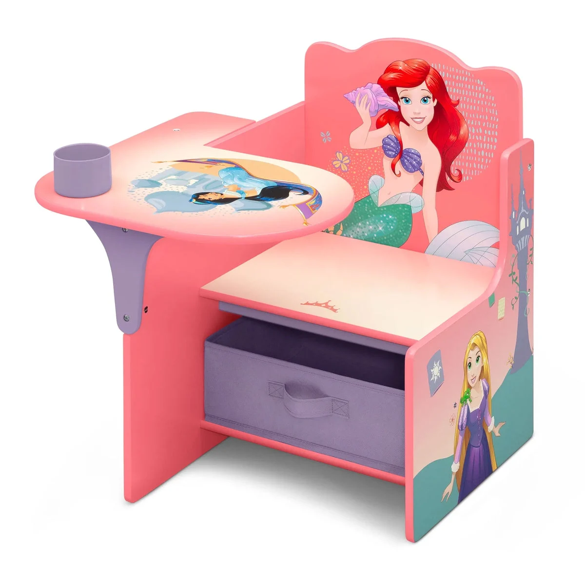 DISNEY Chair Desk with Storage Bin - Pink