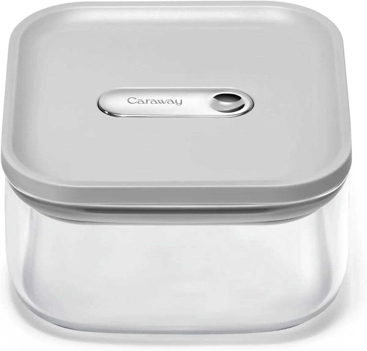 Caraway Small Glass Airtight Container - Gray