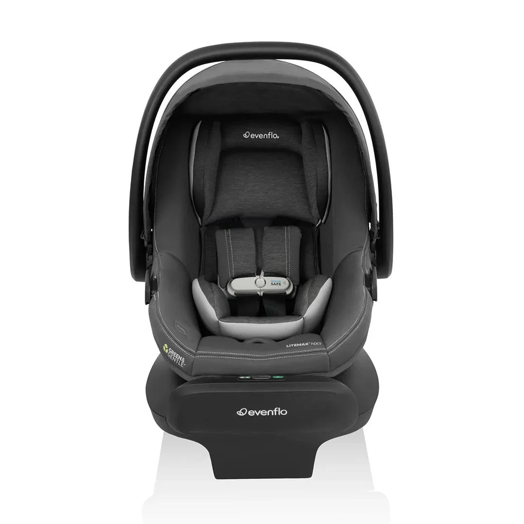 Evenflo LiteMax NXT Infant Car Seat with SensorSafe - Anchor Gray