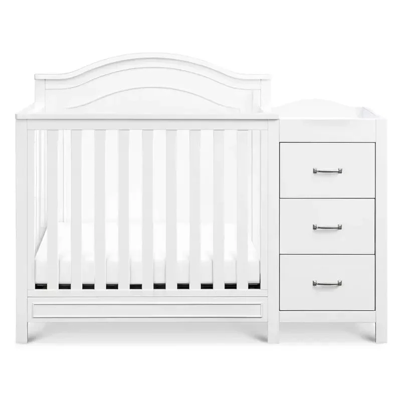 Davinci Charlie 4-in-1 Convertible Mini Crib-Changer - White