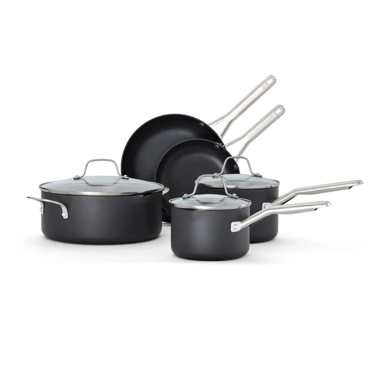 Calphalon 8pc Hard Anodized Aluminum Nonstick Cookware Set With Lids