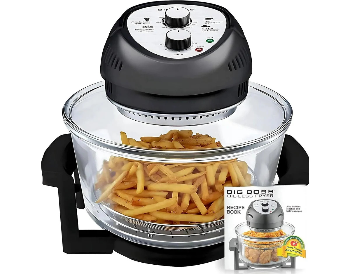 Granitestone 16-Quart Oil-Less Air Fryer & Countertop Oven Black