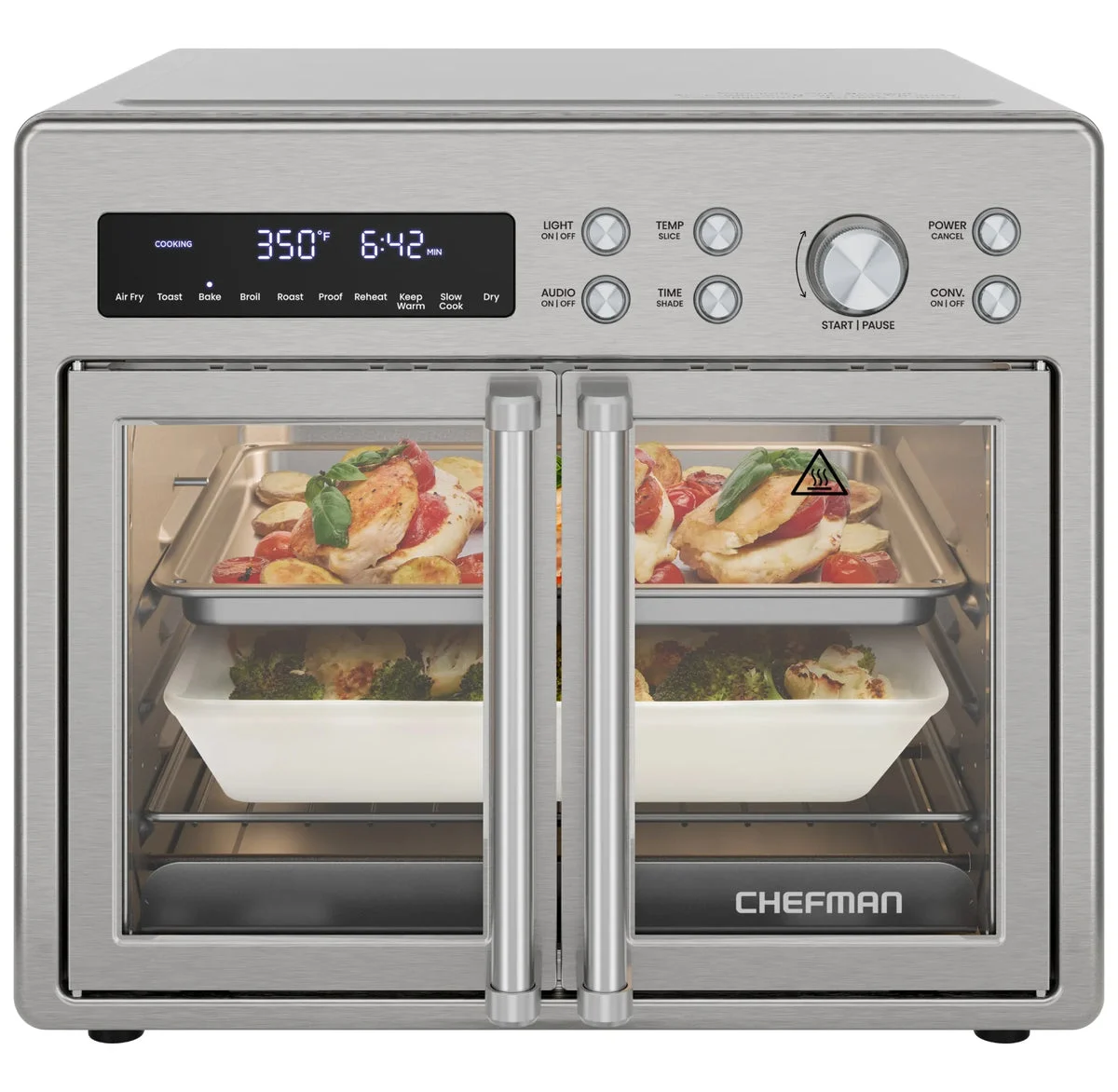 Chefman 10-in-1 Toaster Oven Air Fryer - Stainless Steel