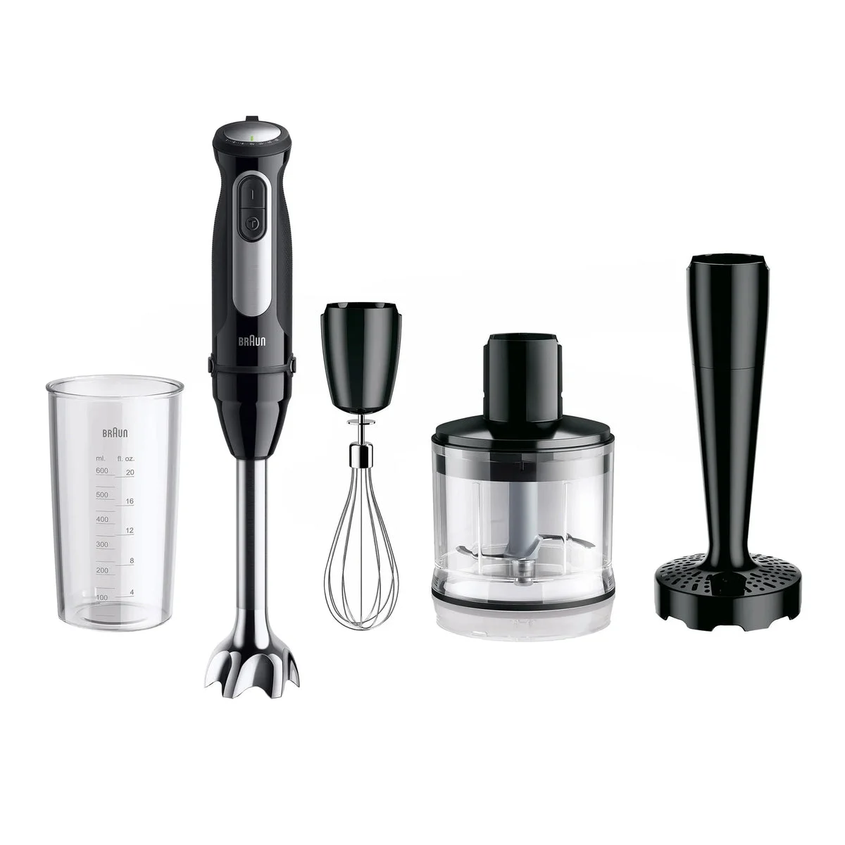 Braun Stick Blender with Accessories - Black
