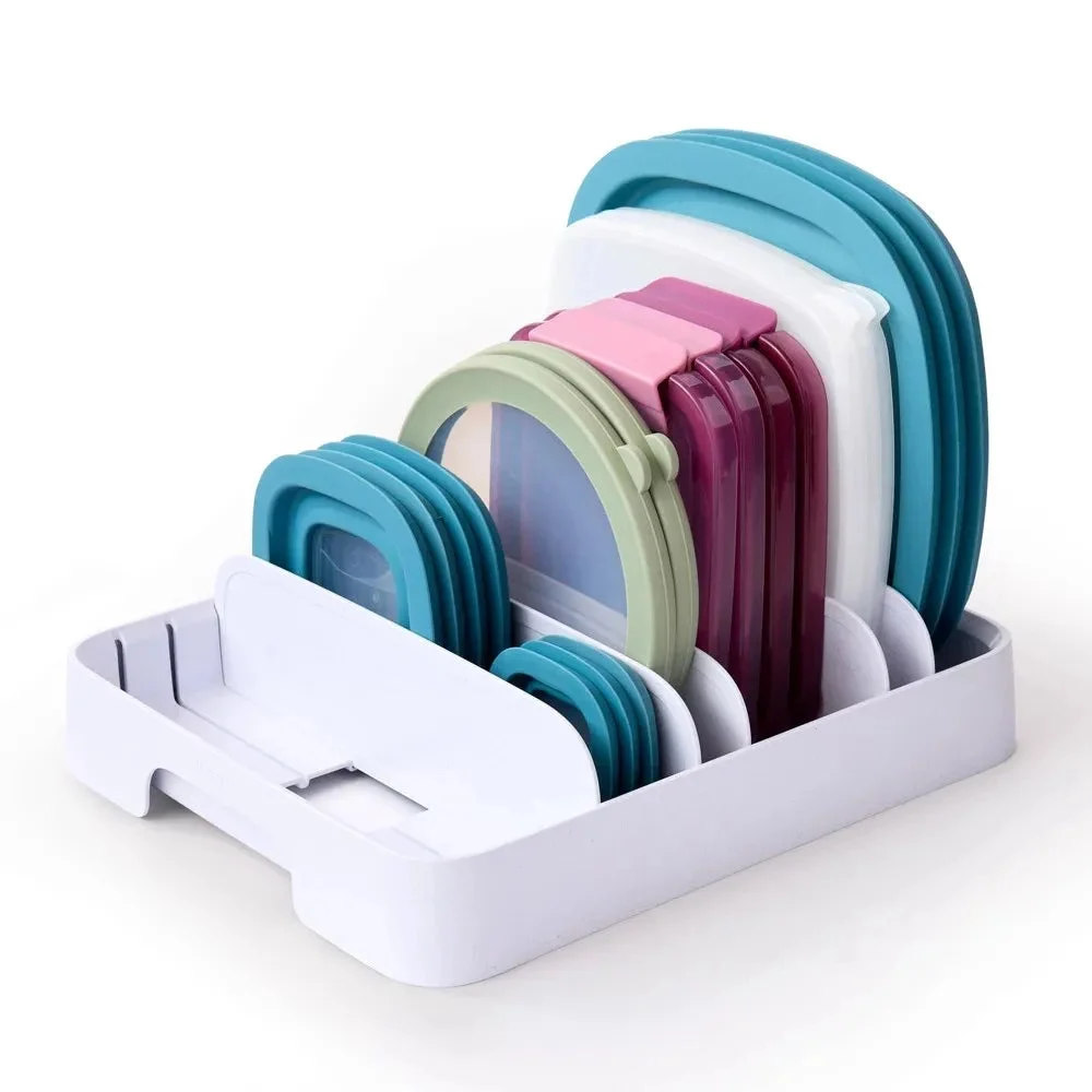 YouCopia StoraLid Container Lid Organizer - White