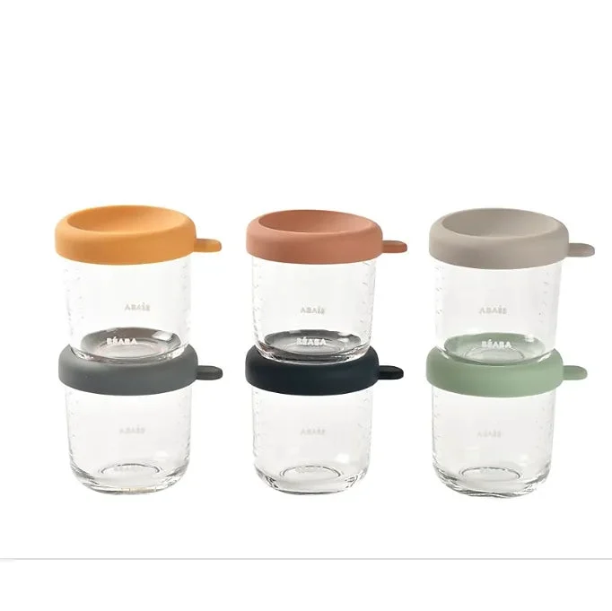 Beaba Set of 6 250ml Glass Containers