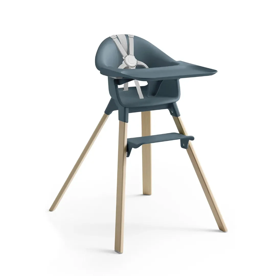 Stokke Clikk High Chair All-in-One with Tray & Harness - Fjord Blue