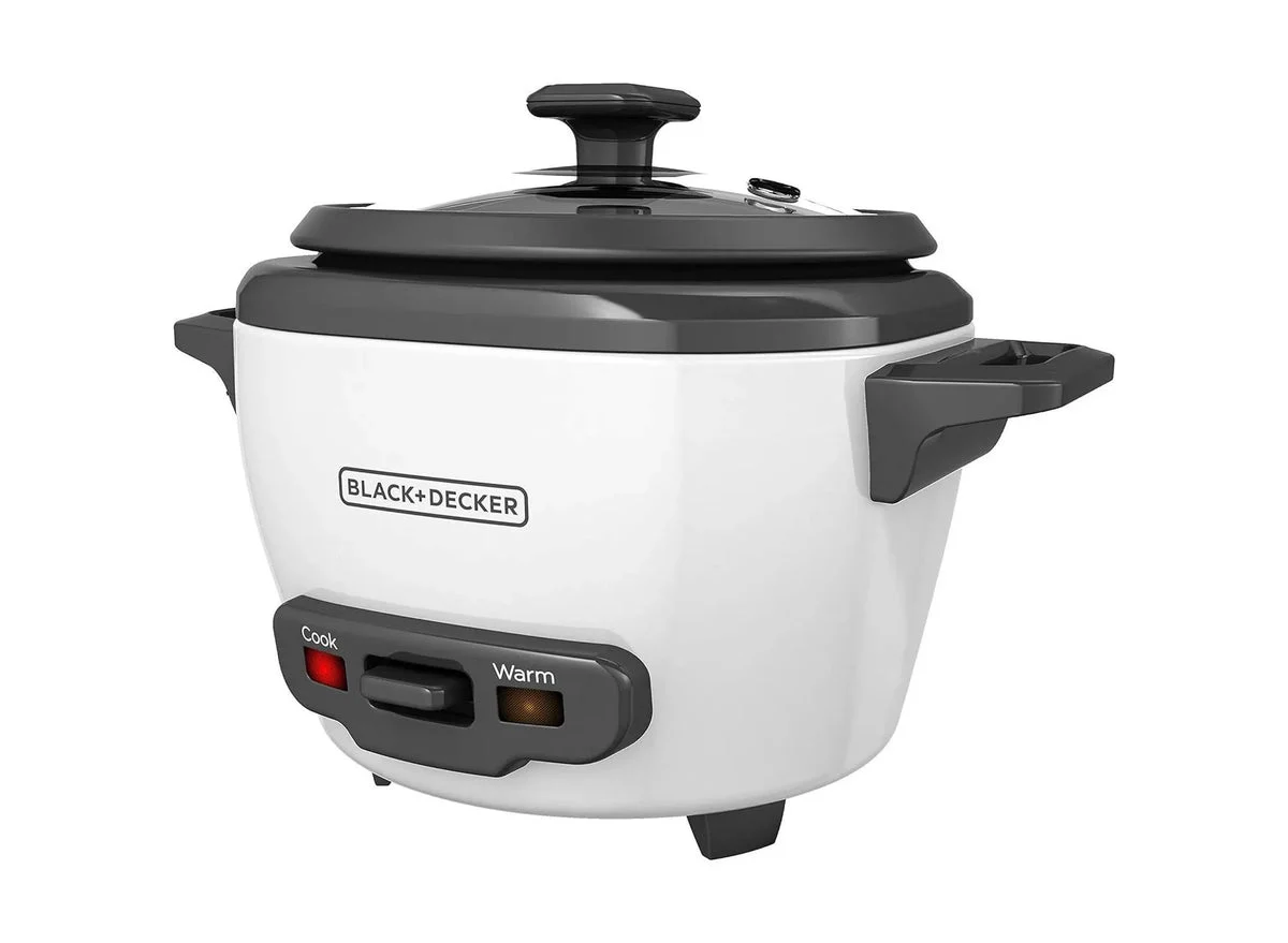BLACK+DECKER 3-Cup Rice Cooker - Black