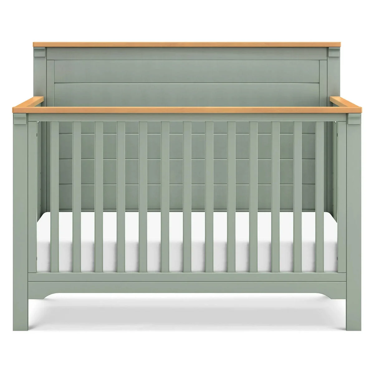 Davinci Shea 4-in-1 Convertible Crib - Light Sage and Honey