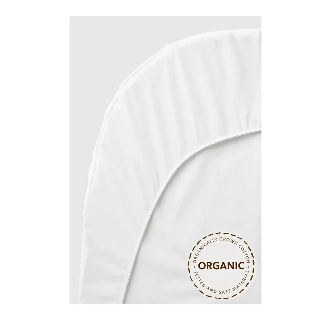 BabyBjörn Fitted Sheet for Baby Crib - White