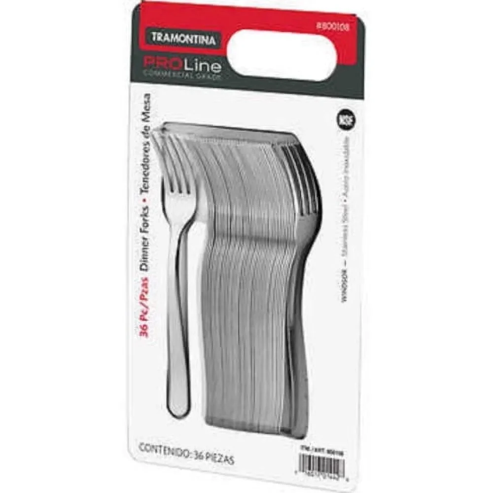 TRAMONTINA USA INC Tramontina Pro Line 36 Dinner Forks - Commercial Grade Stainless Steel