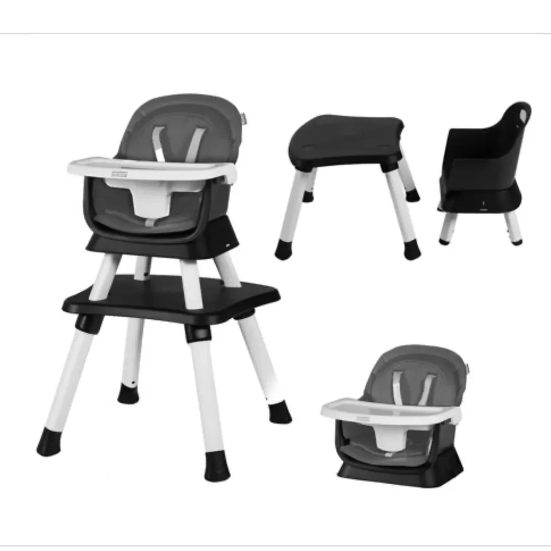 AILEEKISS 8 in 1 Baby High Chair - Dark Grey
