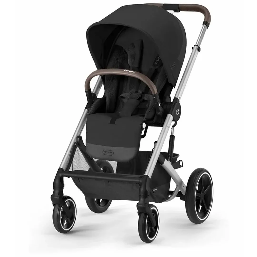 Cybex Balios S Lux Stroller - Silver Frame Moon Black Seat