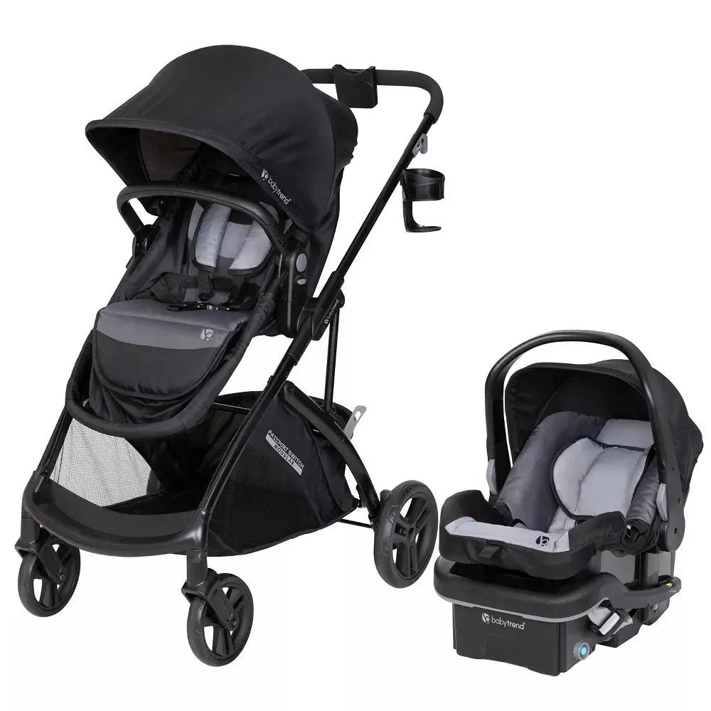 Baby Trend Passport Switch Modular Travel System with EZ-Lift PLUS Infant Car Seat - Dash Gray