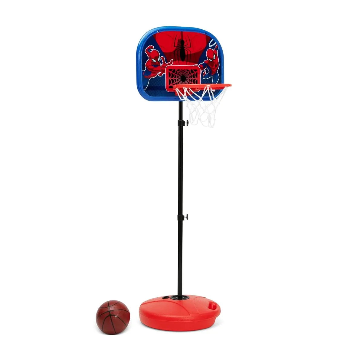 Delta Children Marvel Spider-Man Basketball Hoop Set by Delta Children - Includes Hoop, Ball and Pump - Red