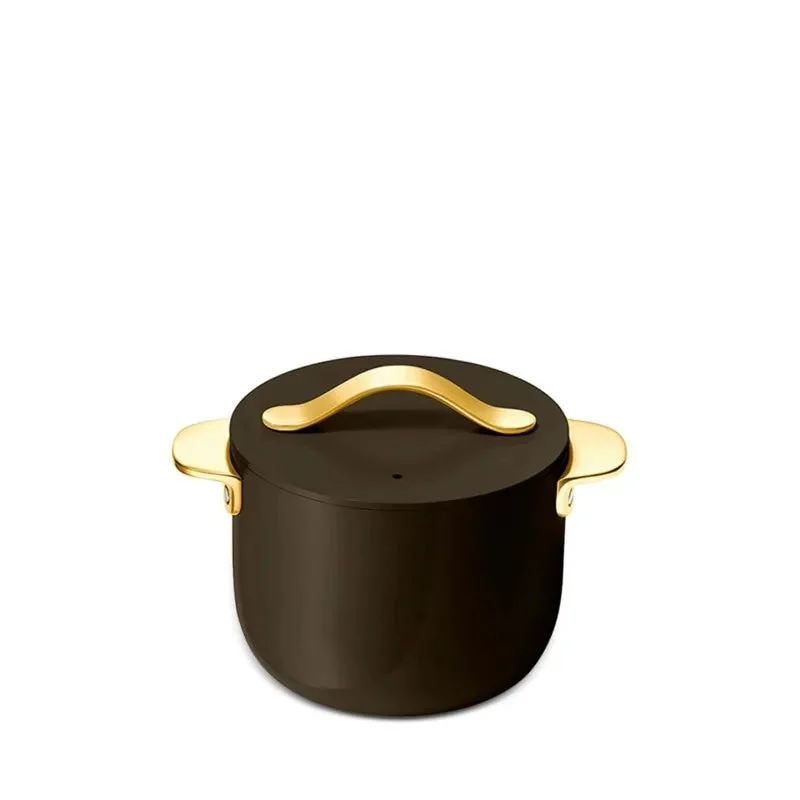 Caraway 2 Qt Petite Cooker with Lid - Black