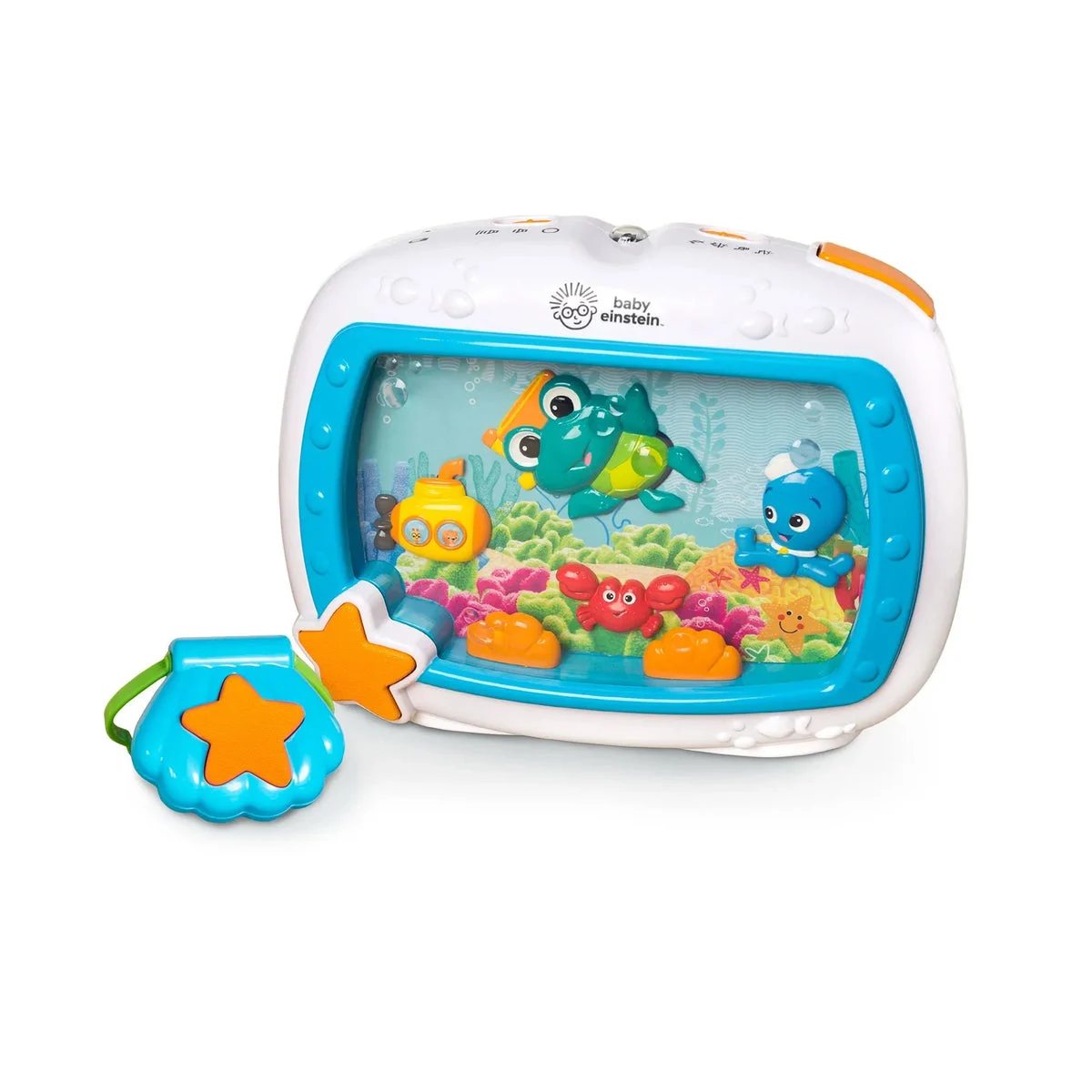 Baby Einstein Sea Dreams Soother Musical Crib Toy Remote, Lights and Melodies