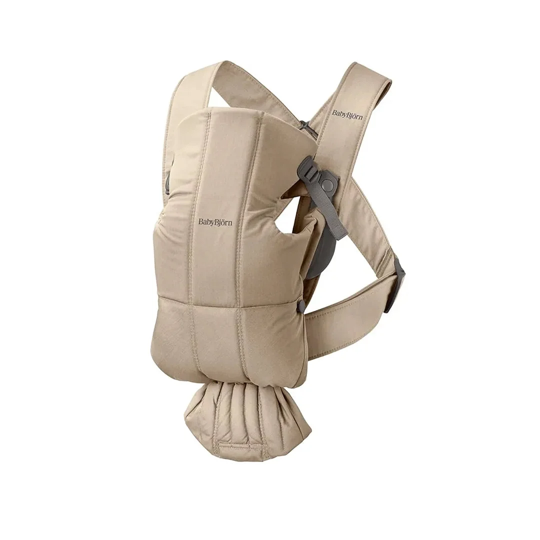 BabyBjörn Baby Carrier Mini, Woven - Beige