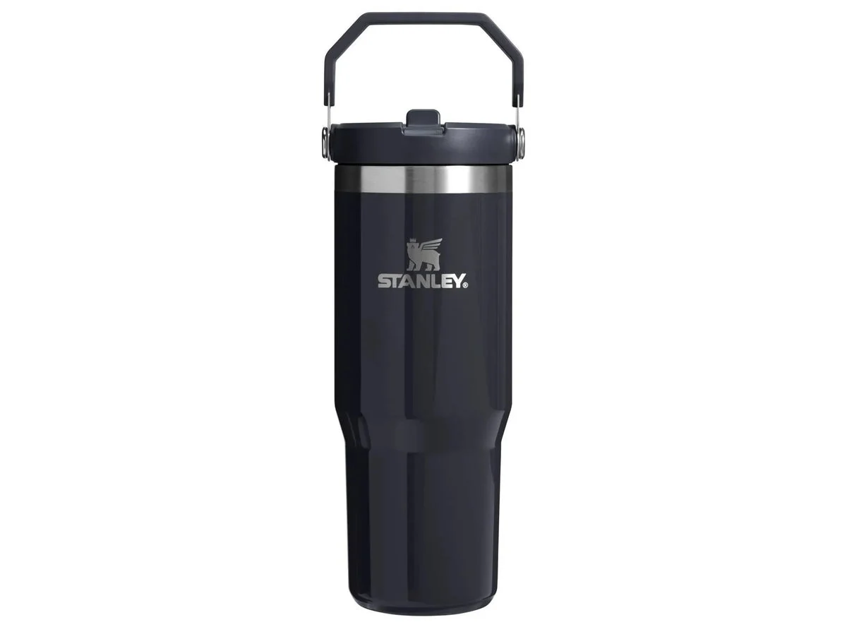 Stanley 30 Oz Stainless Steel IceFlow Flip Straw Tumbler - Crystal Clear Night by e.l.f.