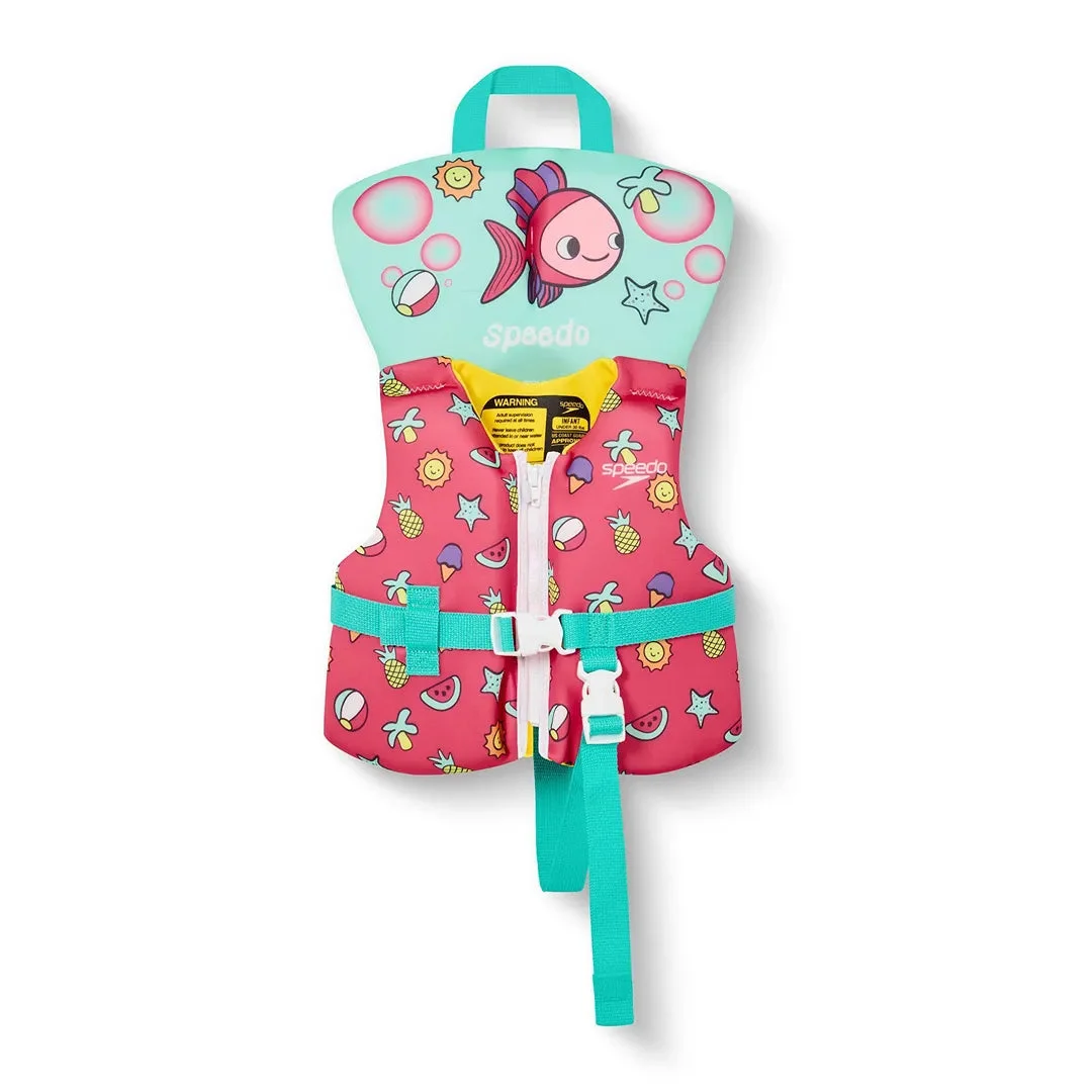Speedo Kids' Pinky the Fish Life Jacket Vest - Pink Lemonade