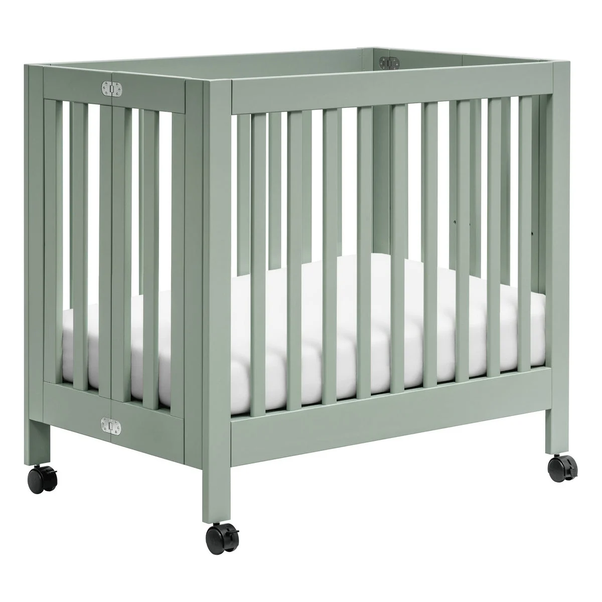 Babyletto Origami Portable Mini Crib - Light Sage