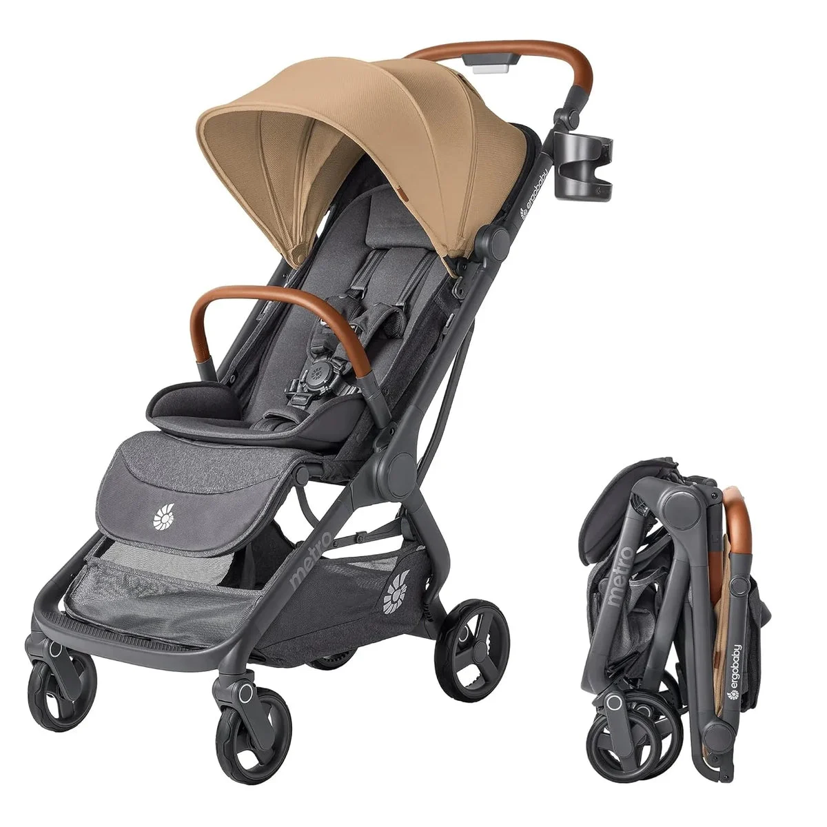 Ergobaby Metro 3 Deluxe Baby Stroller - Camel
