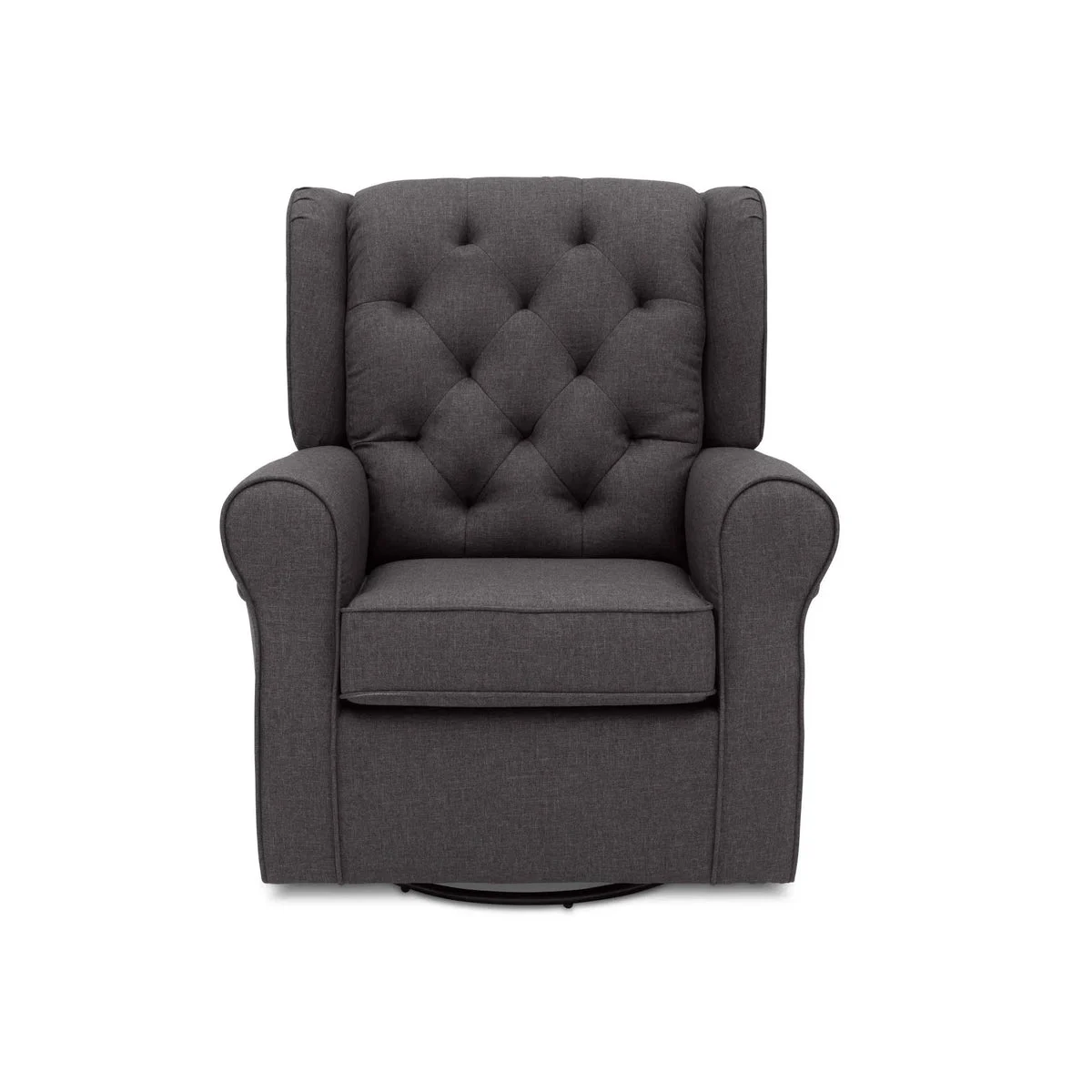 Delta Children Nursery Glider Swivel Rocker Chair - Charcoal